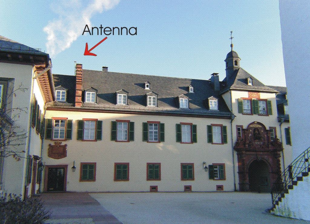 inner courtyard of the castle of Bad Homburg.