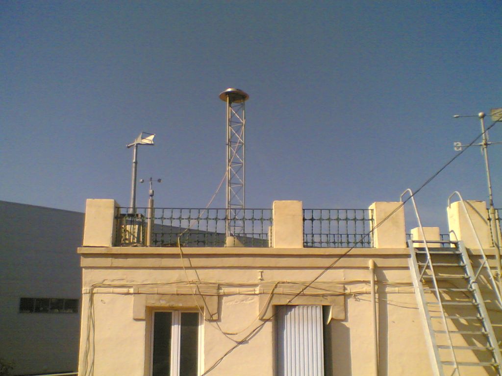 antenna on the roof.