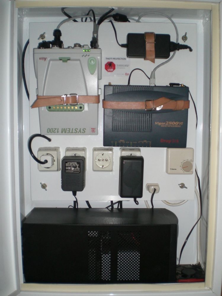 Leica GRX1200 GG Pro Receiver, UPS and Data communication system.