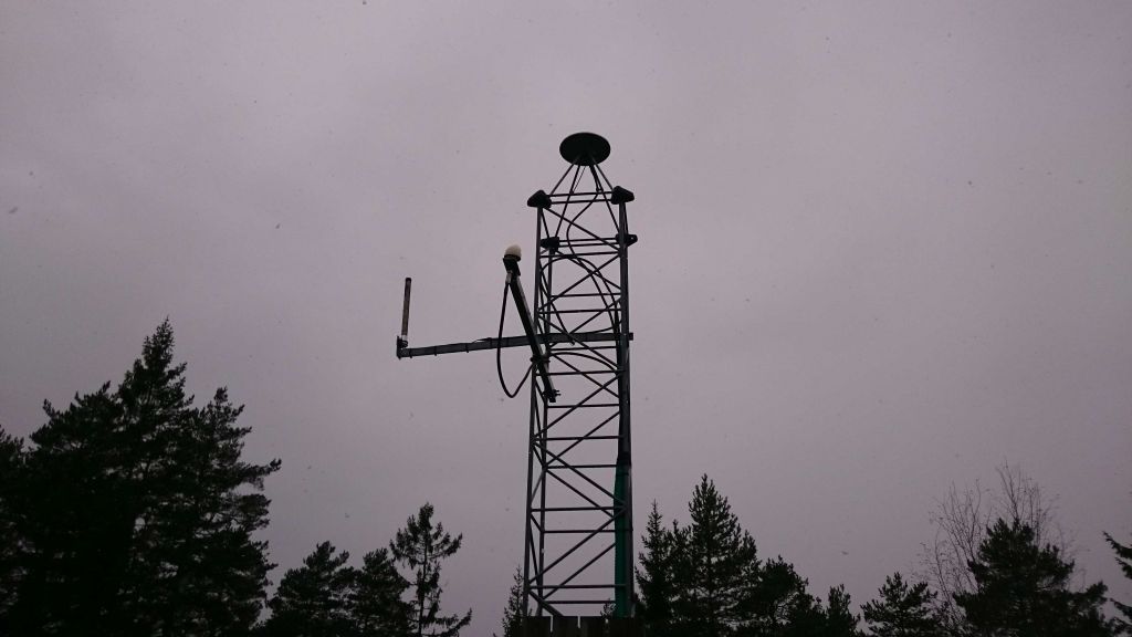 GNSS antenna and mast